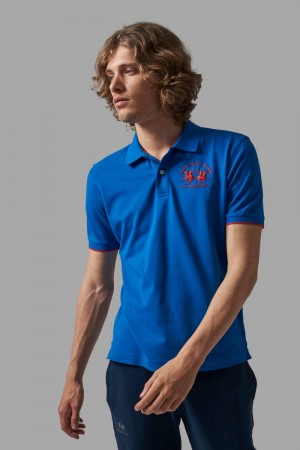 La Martina Regular-fit Muške Polo Majica Plave | SMY-7595