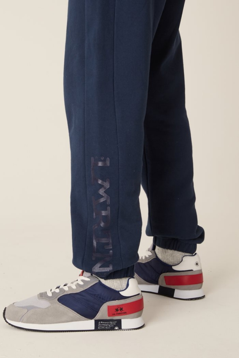 La Martina Cotton Joggers Tamnoplave | RKT-3865