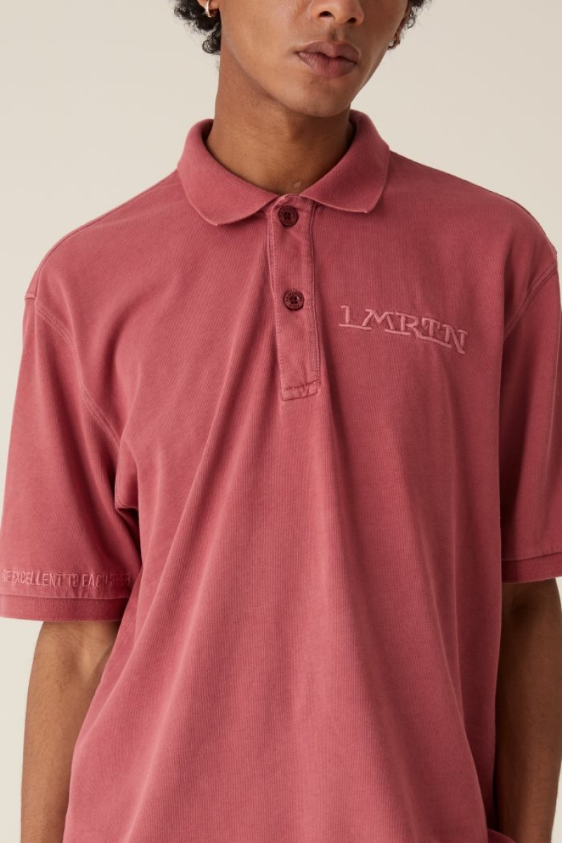 La Martina LMRTN Cotton Polo Majica Roze | NJE-4389