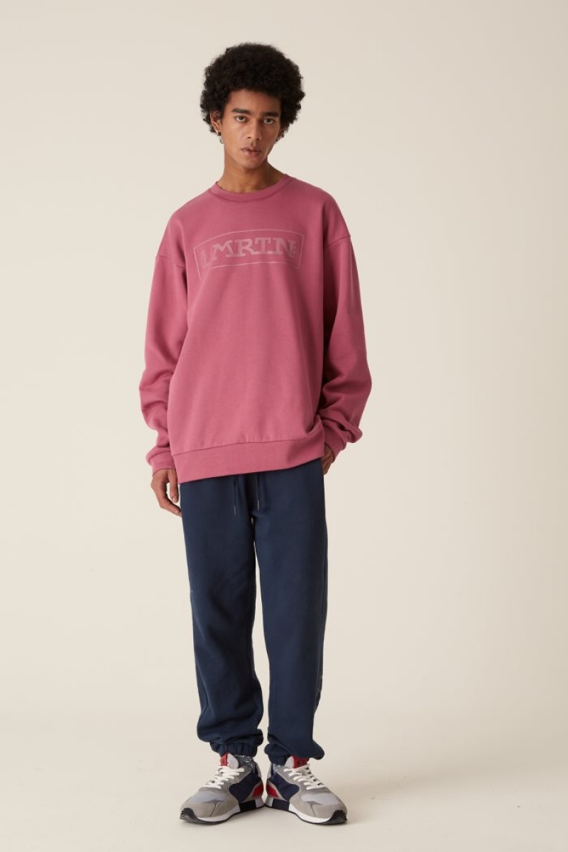 La Martina LMRTN Crew-neck Dukserica Roze | ZSZ-1155