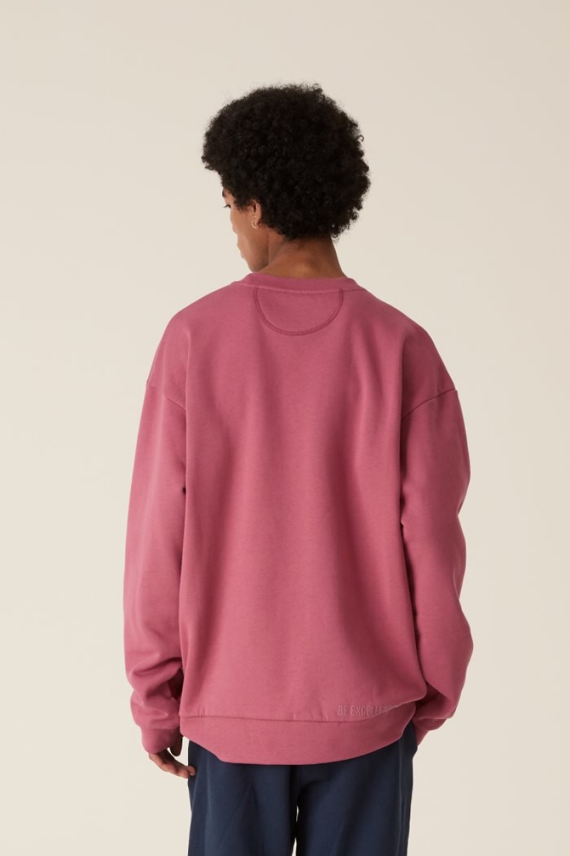 La Martina LMRTN Crew-neck Dukserica Roze | ZSZ-1155