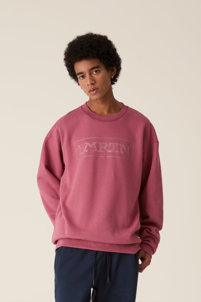 La Martina LMRTN Crew-neck Dukserica Roze | ZSZ-1155