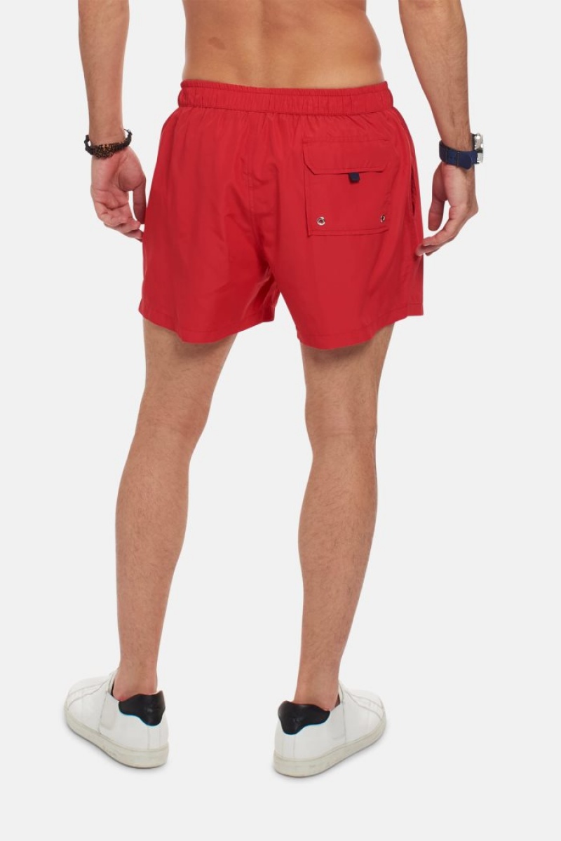 La Martina Regular-fit Muške Swim Shorts Crvene | VQH-4257