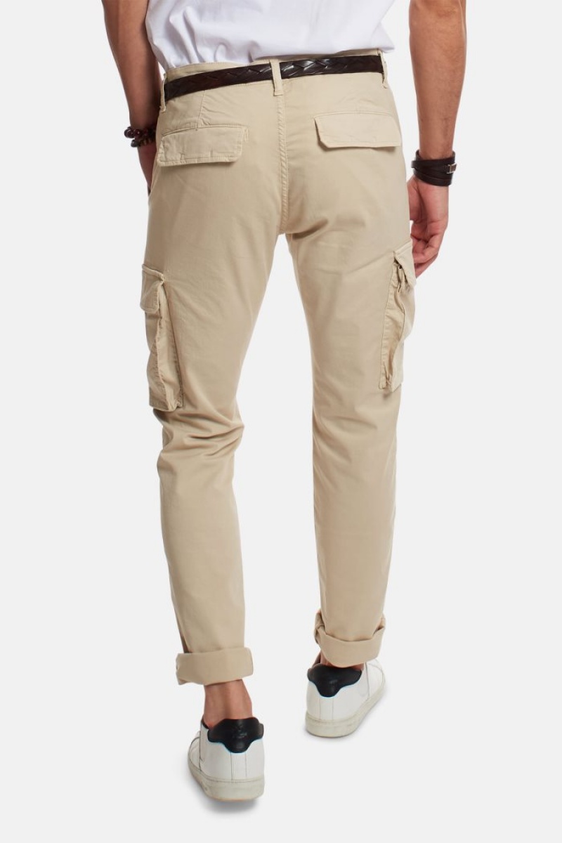 La Martina Regular-fit Stretch Cotton Muške Chino Hlače Bež | LZS-7320