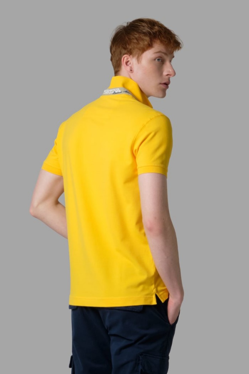 La Martina Slim-fit Muške Polo Majica Limun | JYT-9734