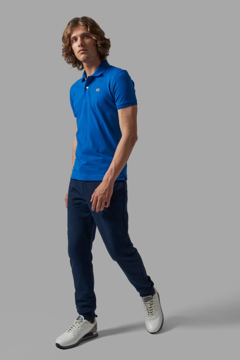 La Martina Slim-fit Muške Polo Majica Plave | FVQ-4833