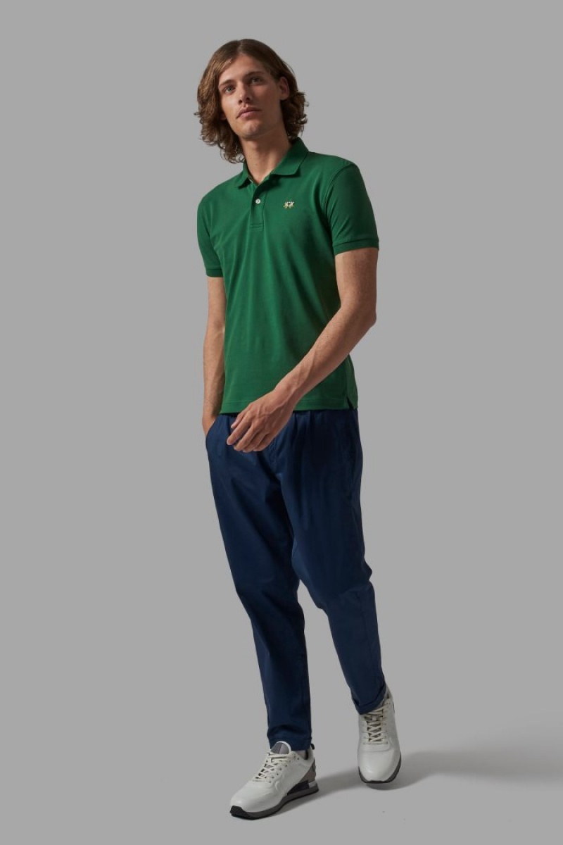 La Martina Slim-fit Muške Polo Majica Zelene | WIU-7893