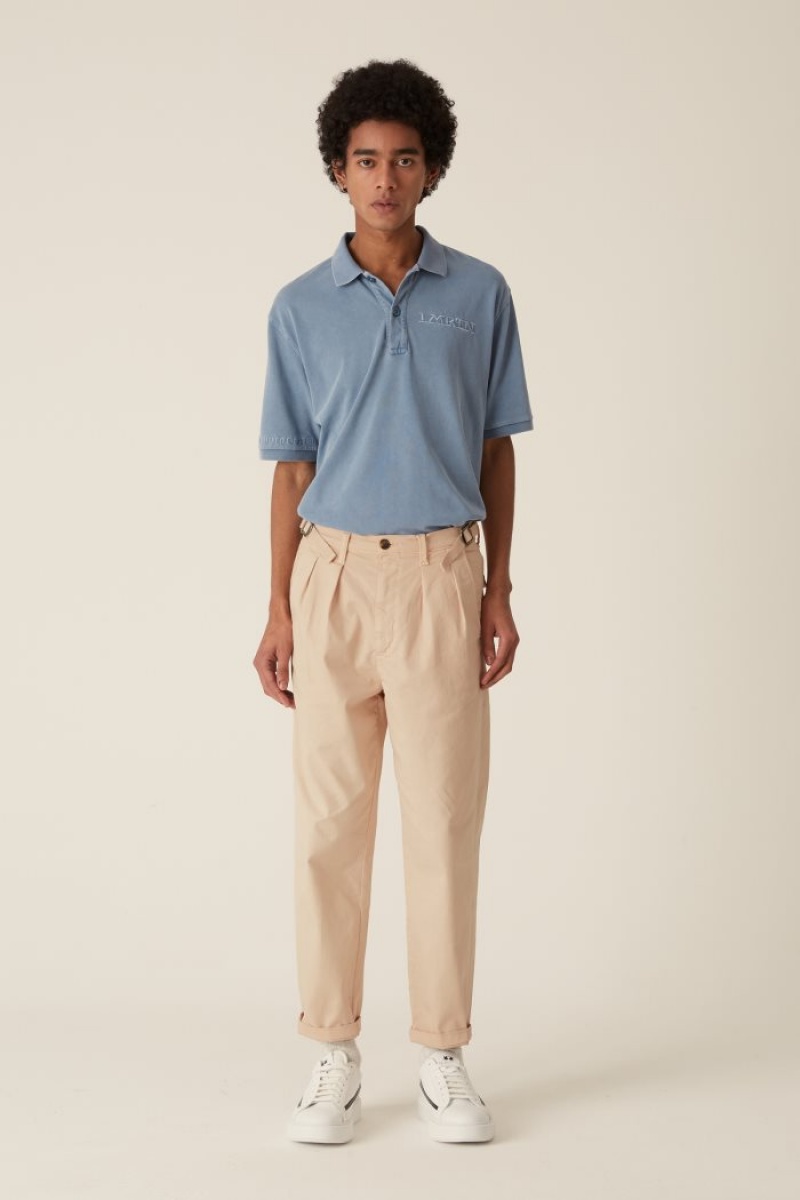 La Martina Stretch Cotton Chino Hlače Sive | QSE-5493